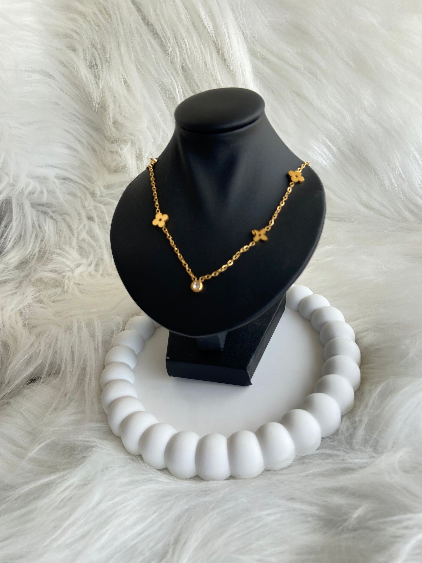 Collier Acier Strass étoile