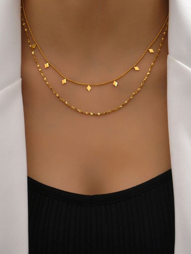 Collier double en acier inoxydable