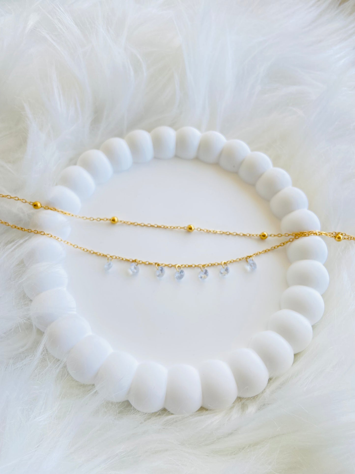 Chaine de cheville strass