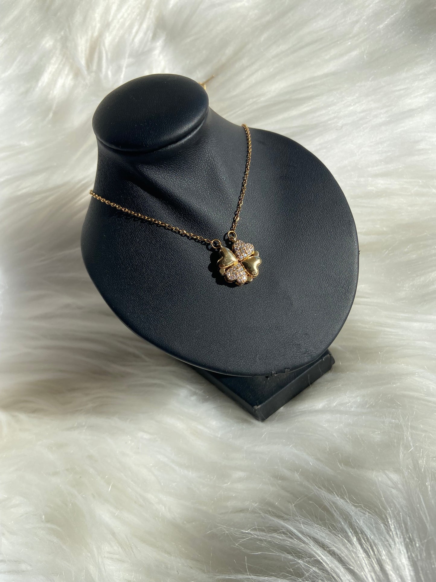 Collier coeur 2 en 1