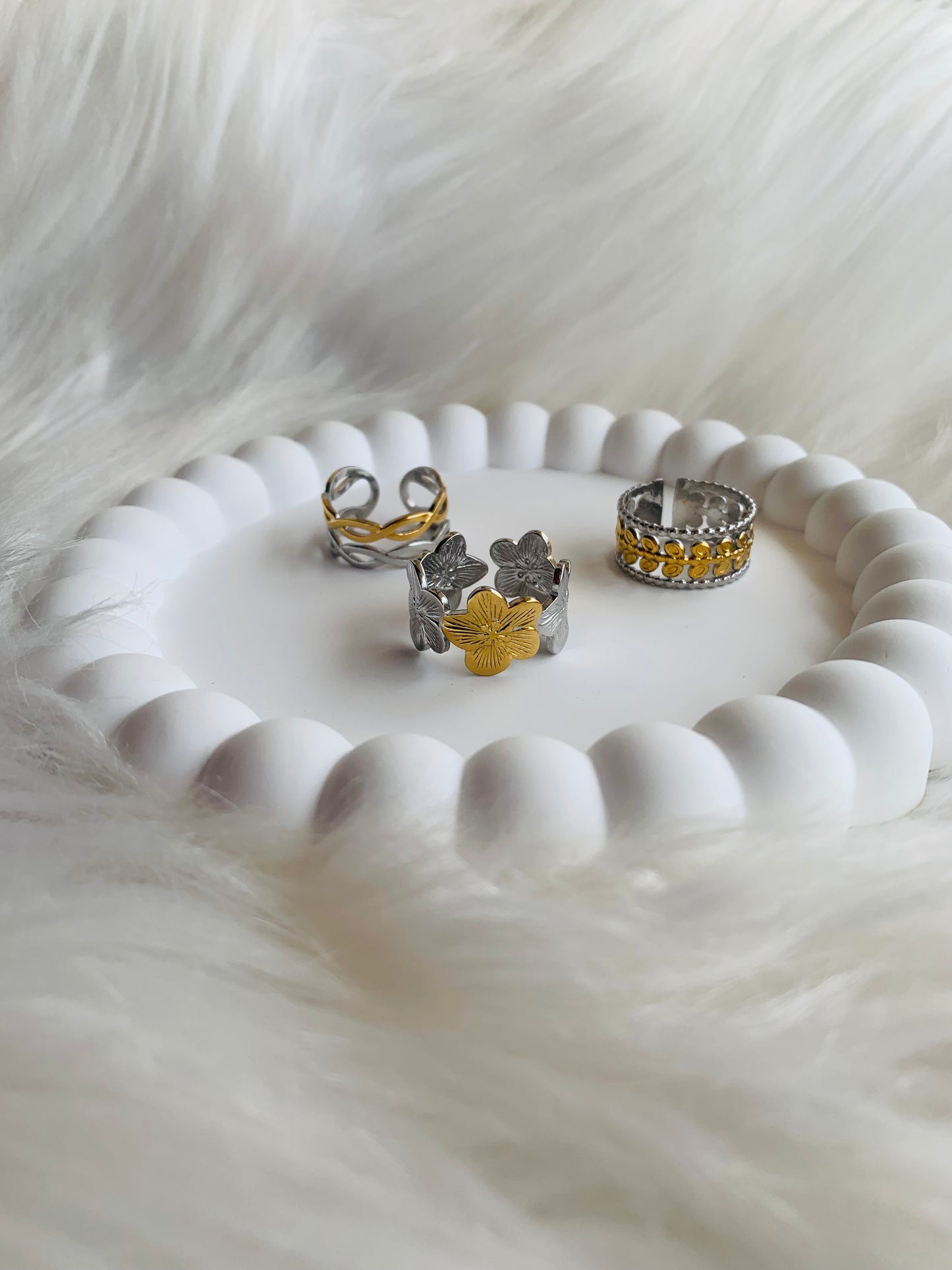 Lot de bague Bicolore 1