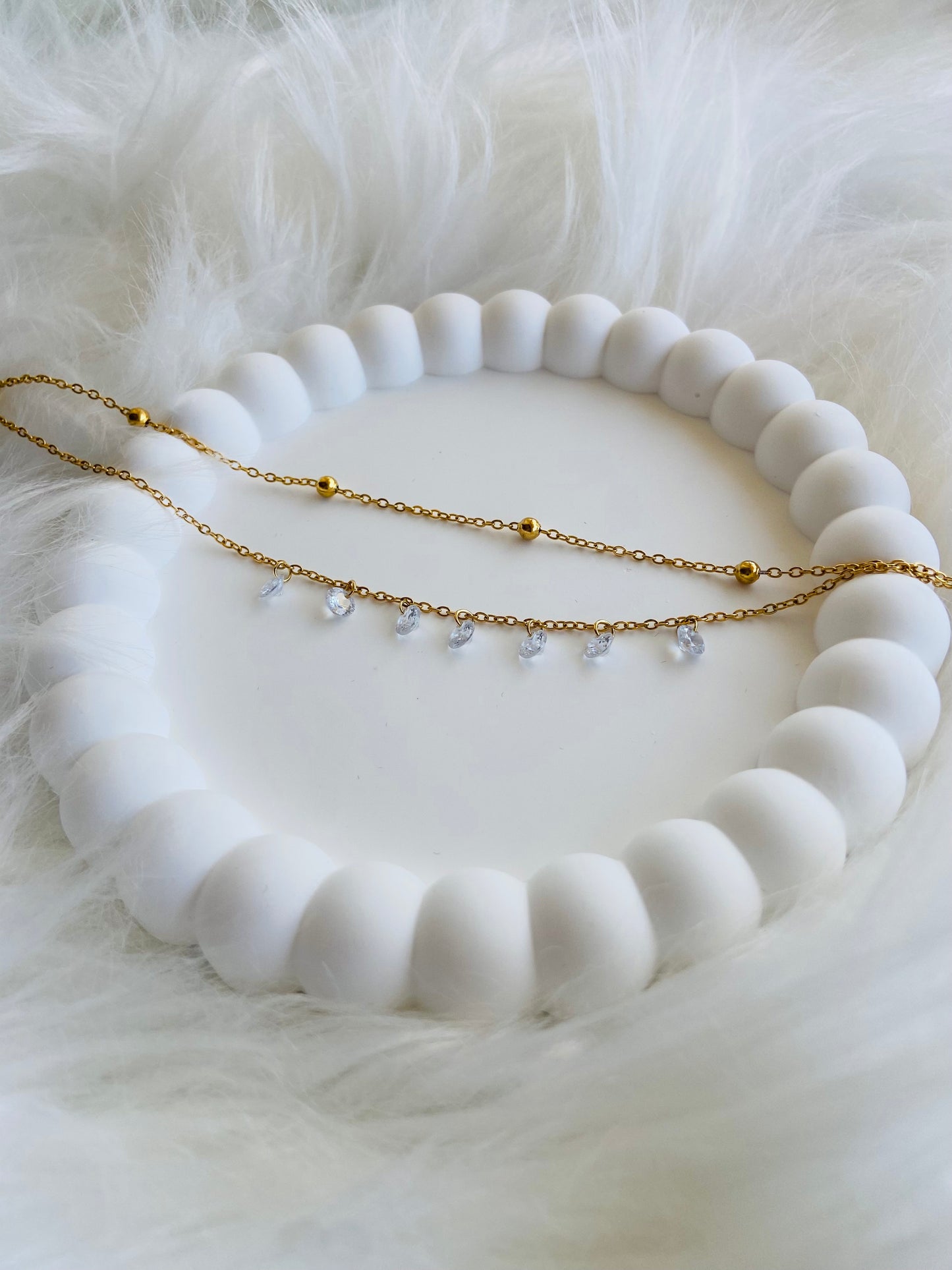 Chaine de cheville strass