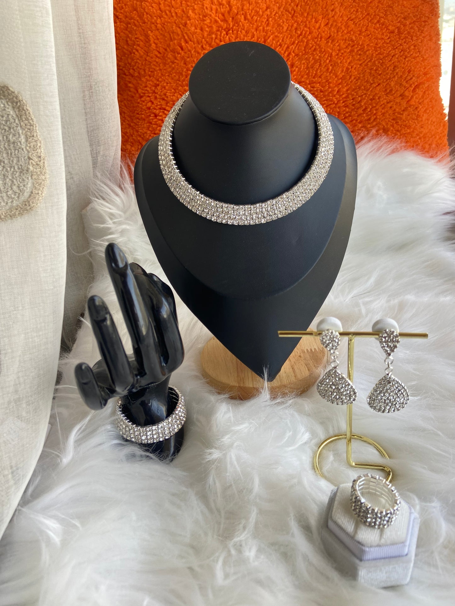Ensemble de bijoux rosa