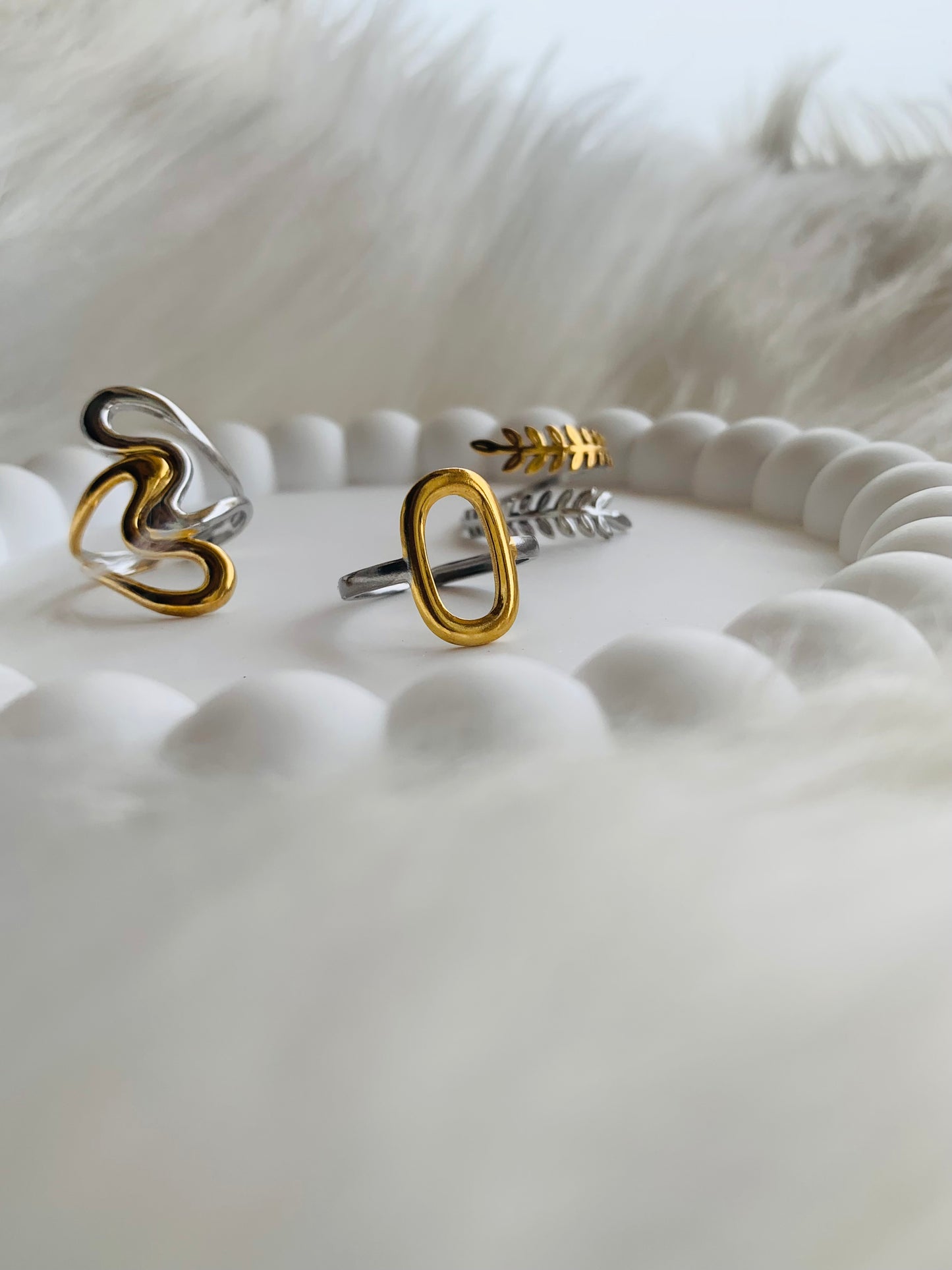Lot de bague Bicolore 2