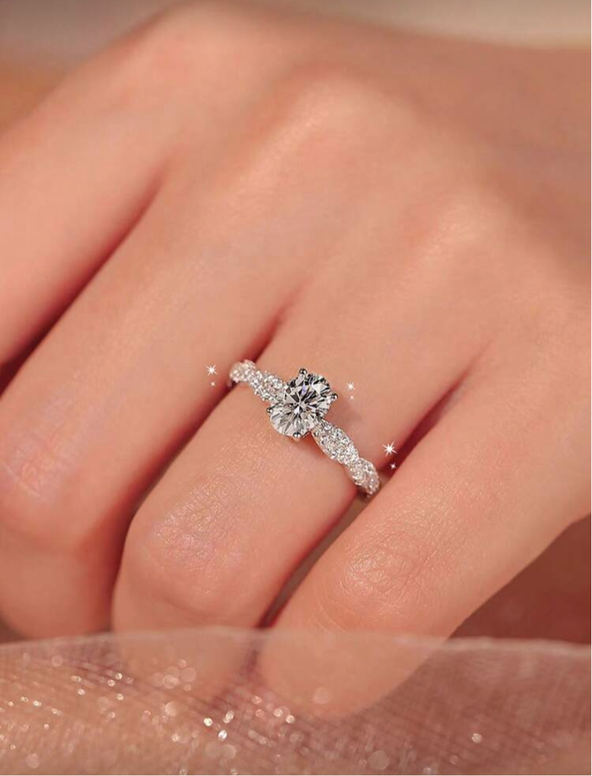 Bague en argent + box led