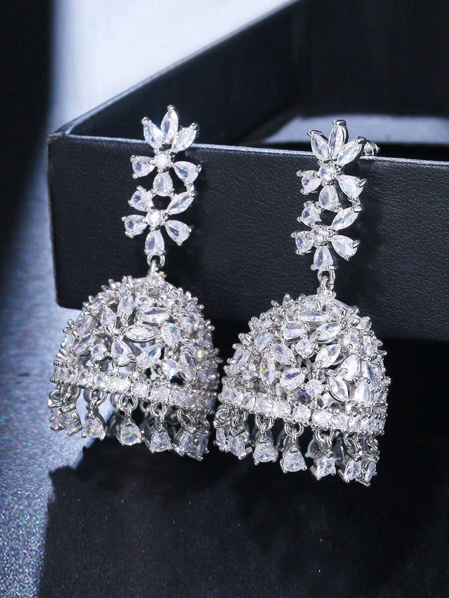 Boucle d'oreilles Idian argenté
