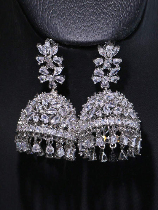 Boucle d'oreilles Idian argenté