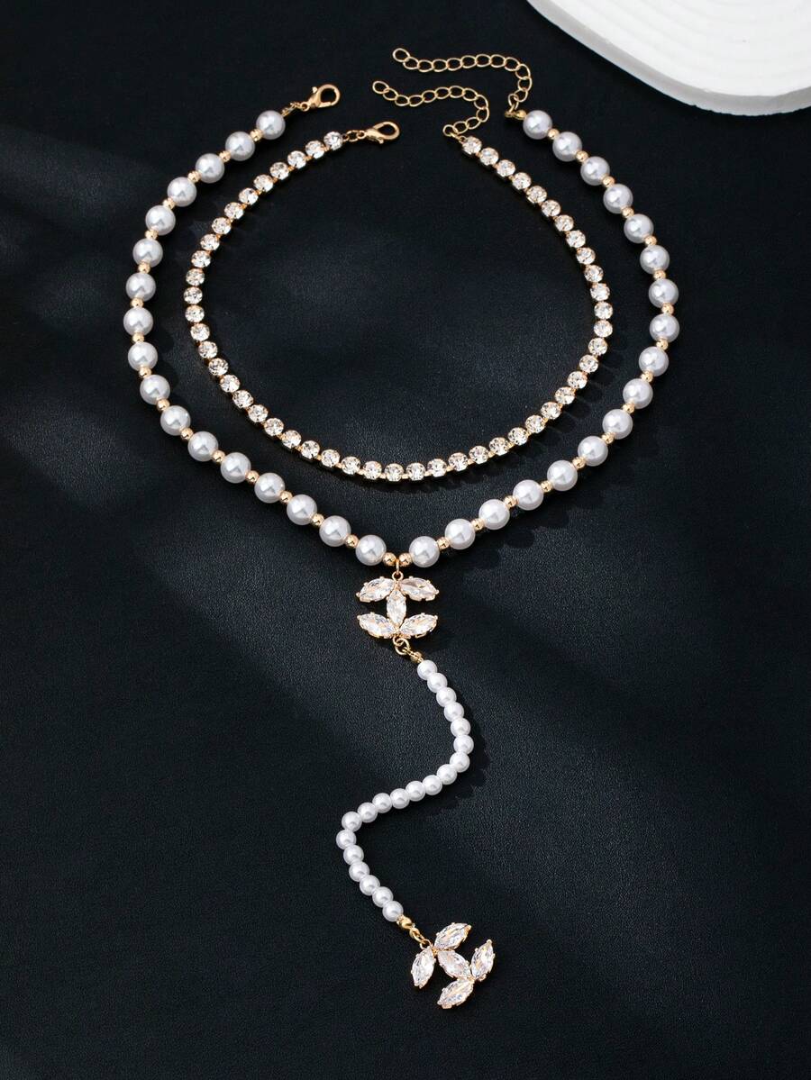 Collier Pearl long Channel