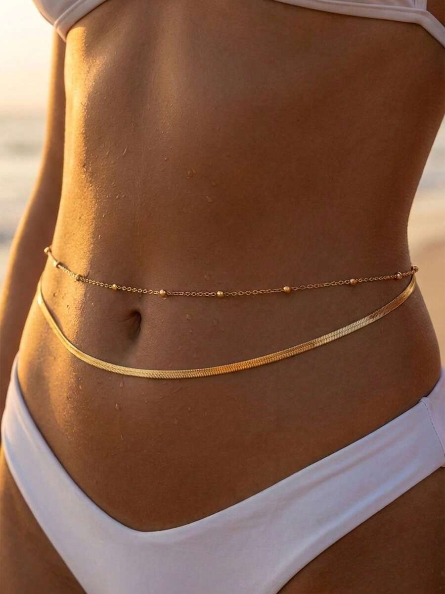 Lot de 2 chaînes de taille