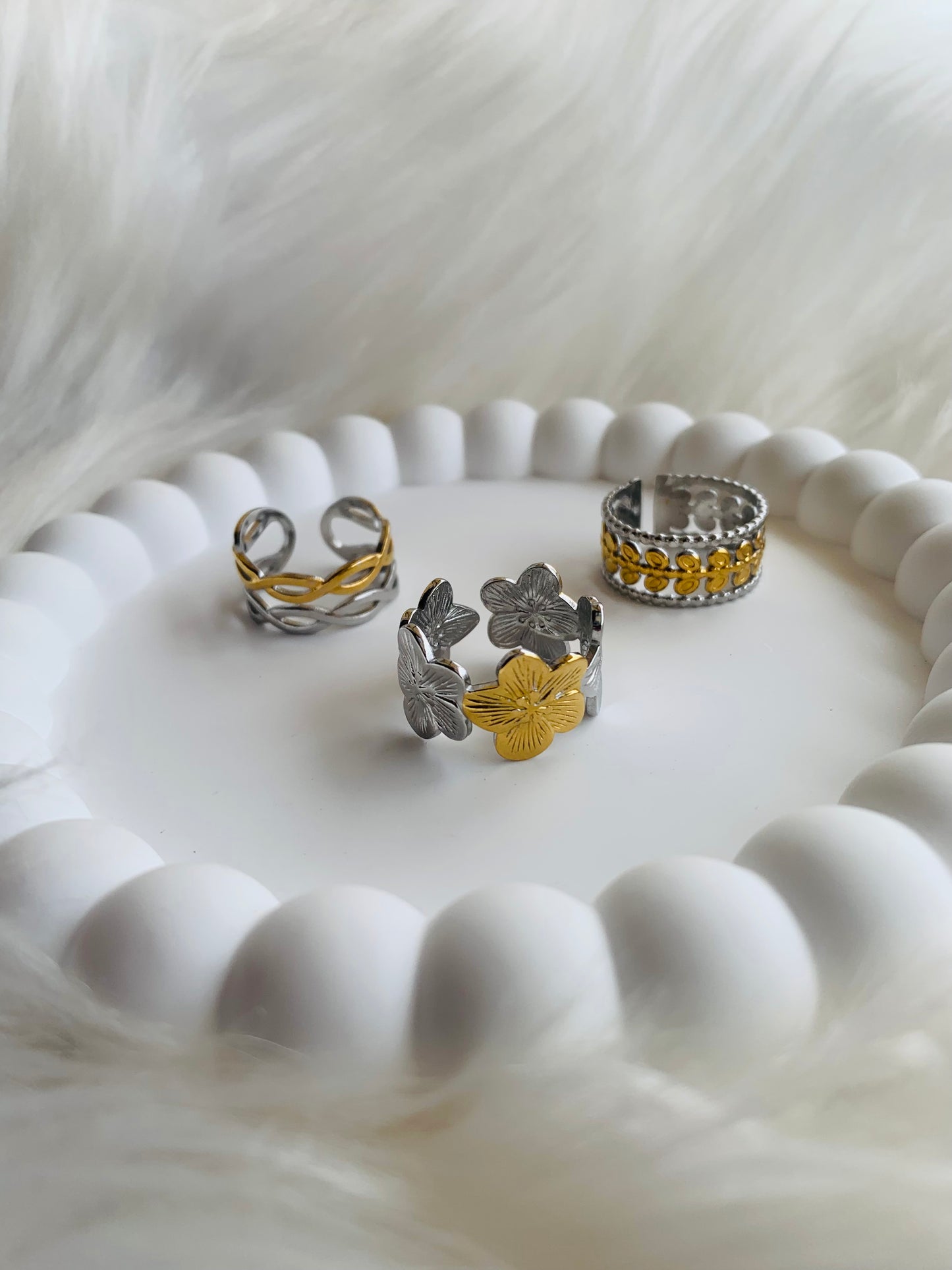 Lot de bague Bicolore 1