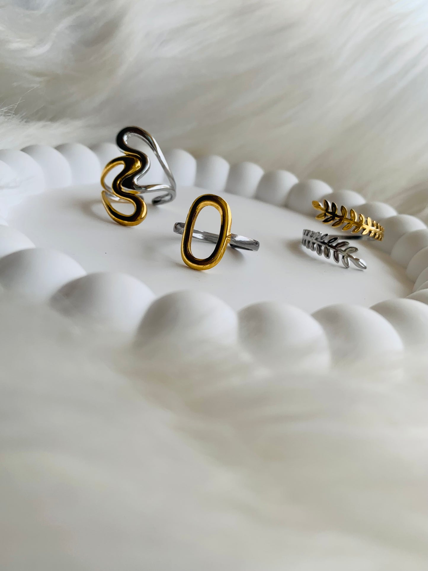 Lot de bague Bicolore 2