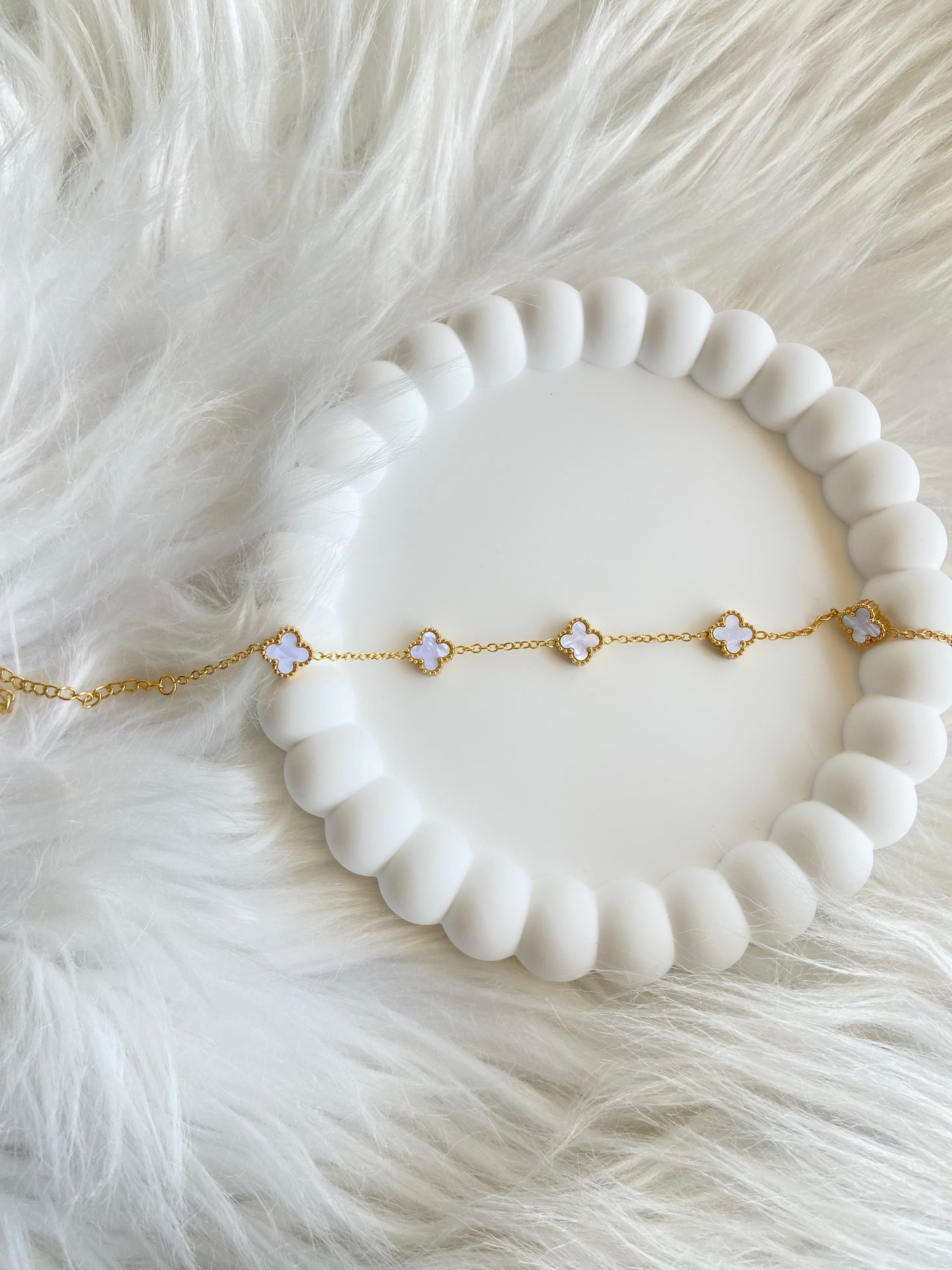 Bracelet Van cleef ( mini blanc )