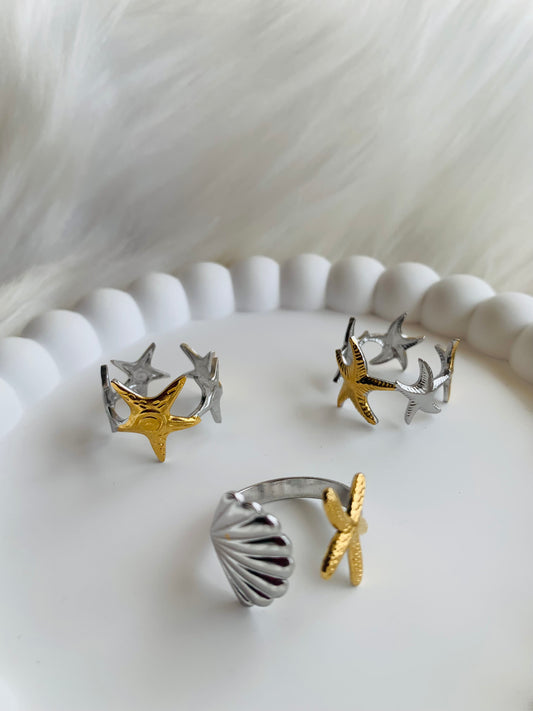 Lot de bague Bicolore 2