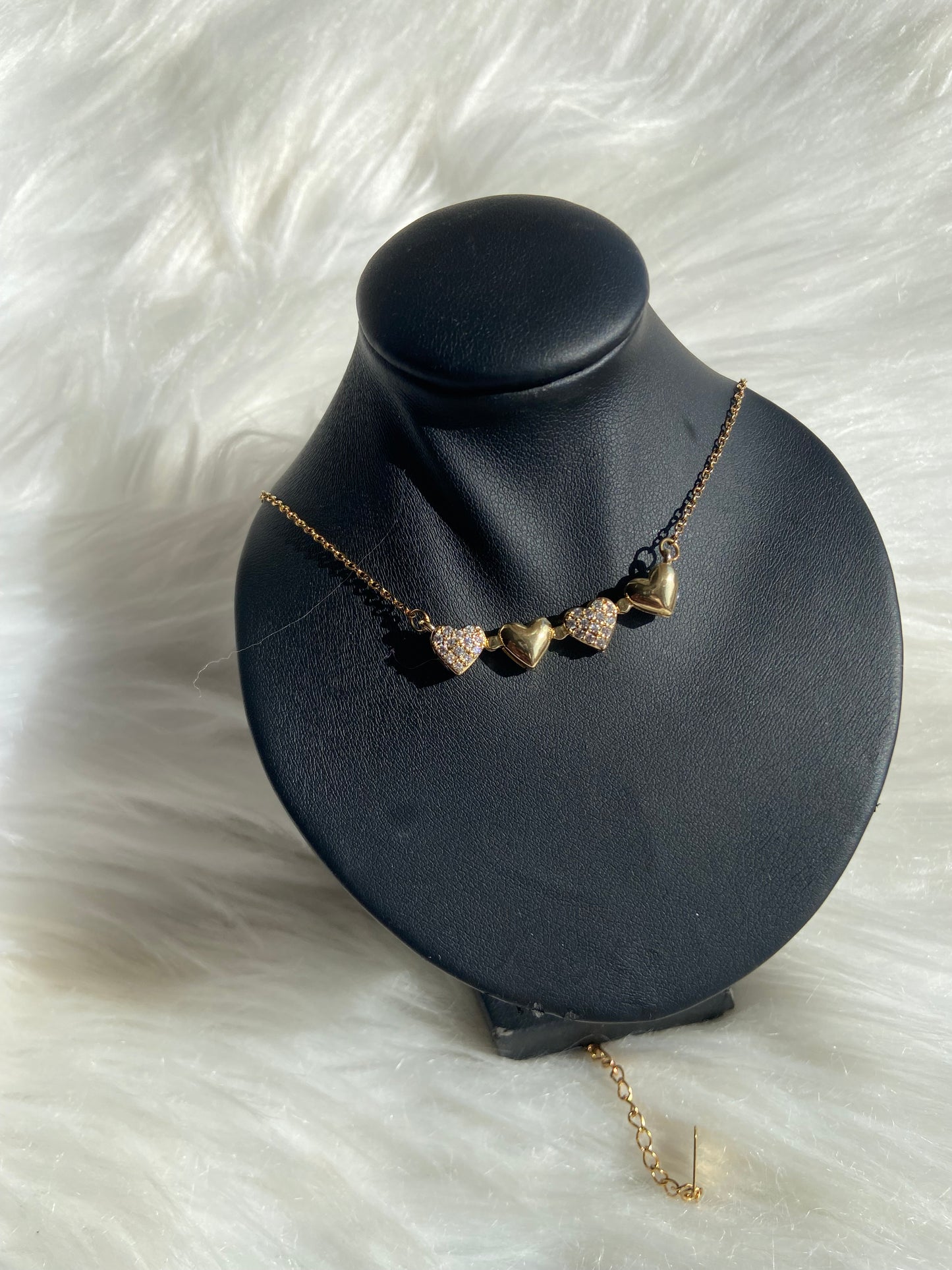 Collier coeur 2 en 1