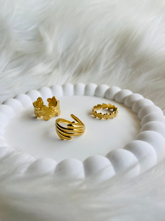 Lot de bague flower