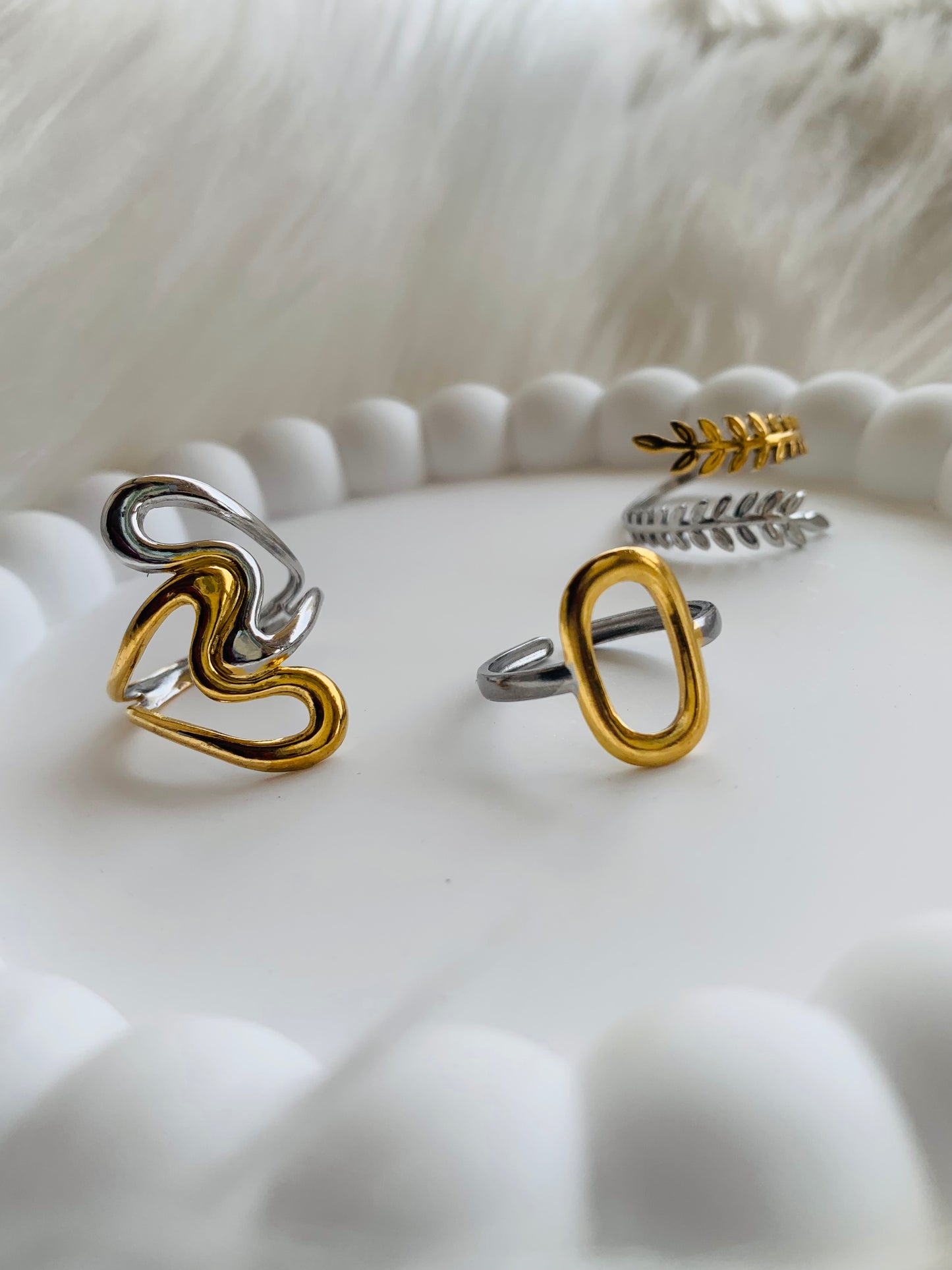 Lot de bague Bicolore 2