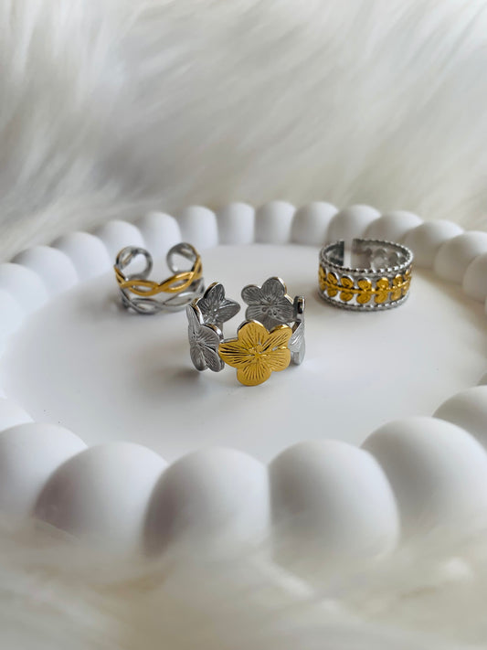 Lot de bague Bicolore 1