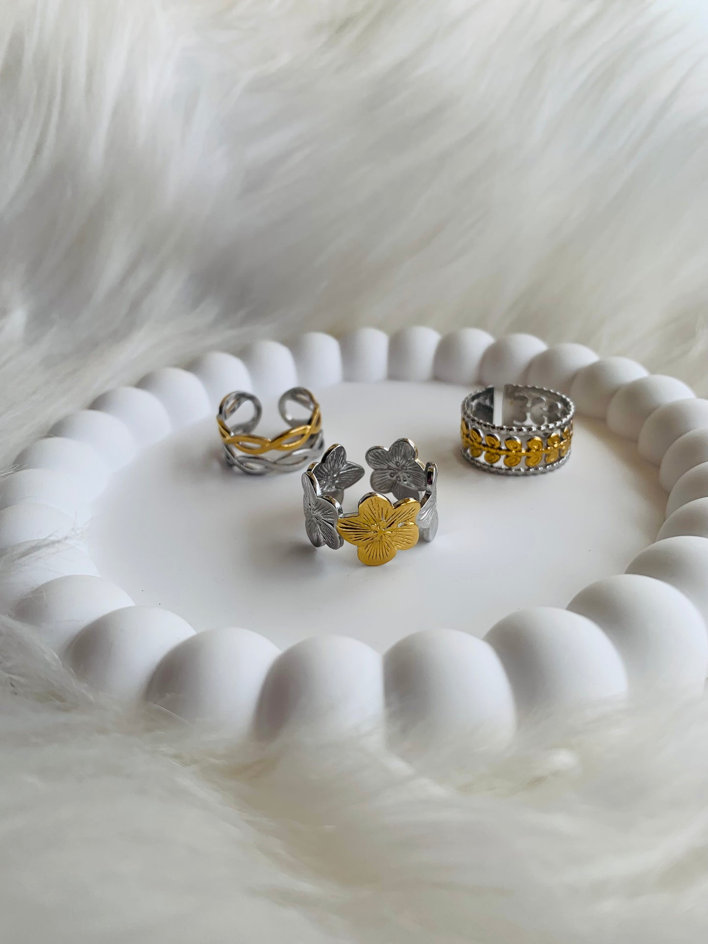Lot de bague Bicolore 1