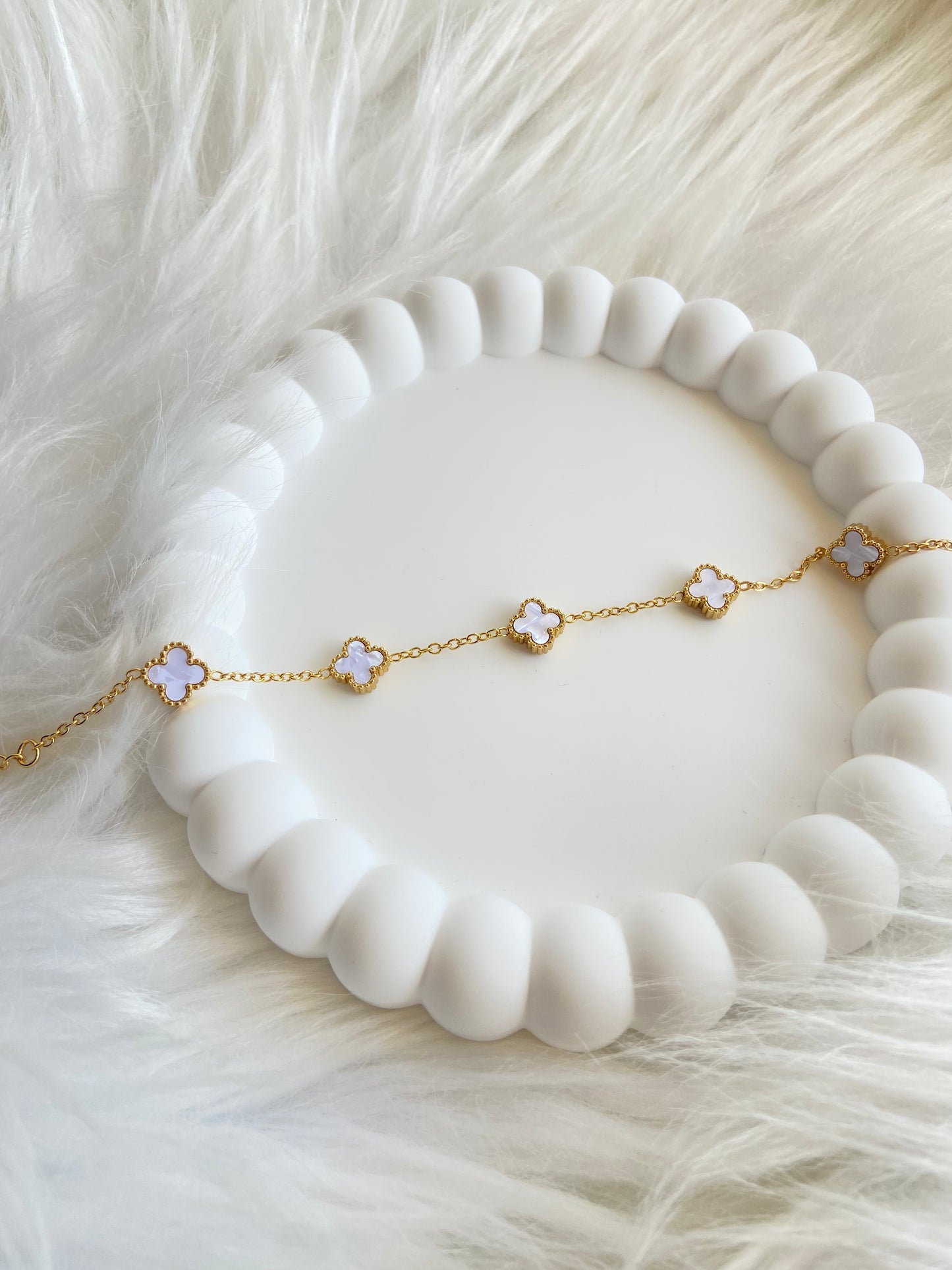 Bracelet Van cleef ( mini blanc )