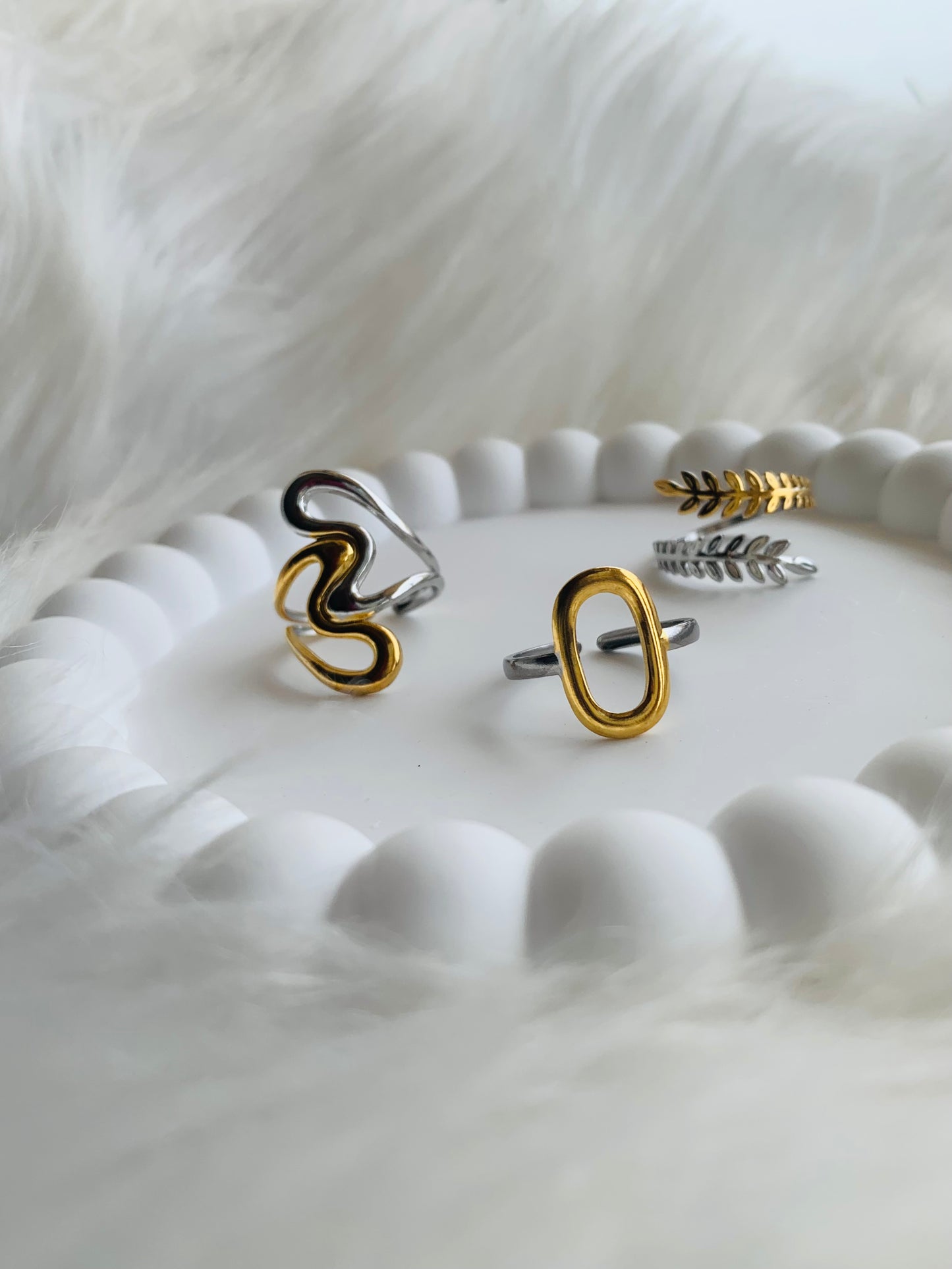 Lot de bague Bicolore 2