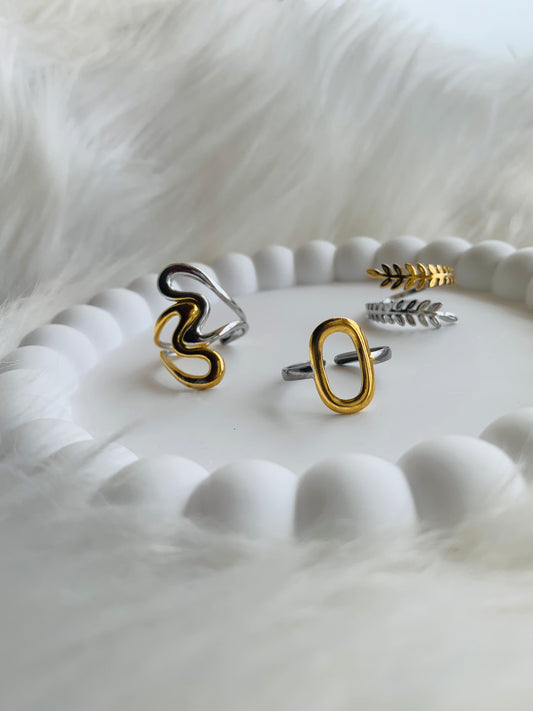 Lot de bague Bicolore 2