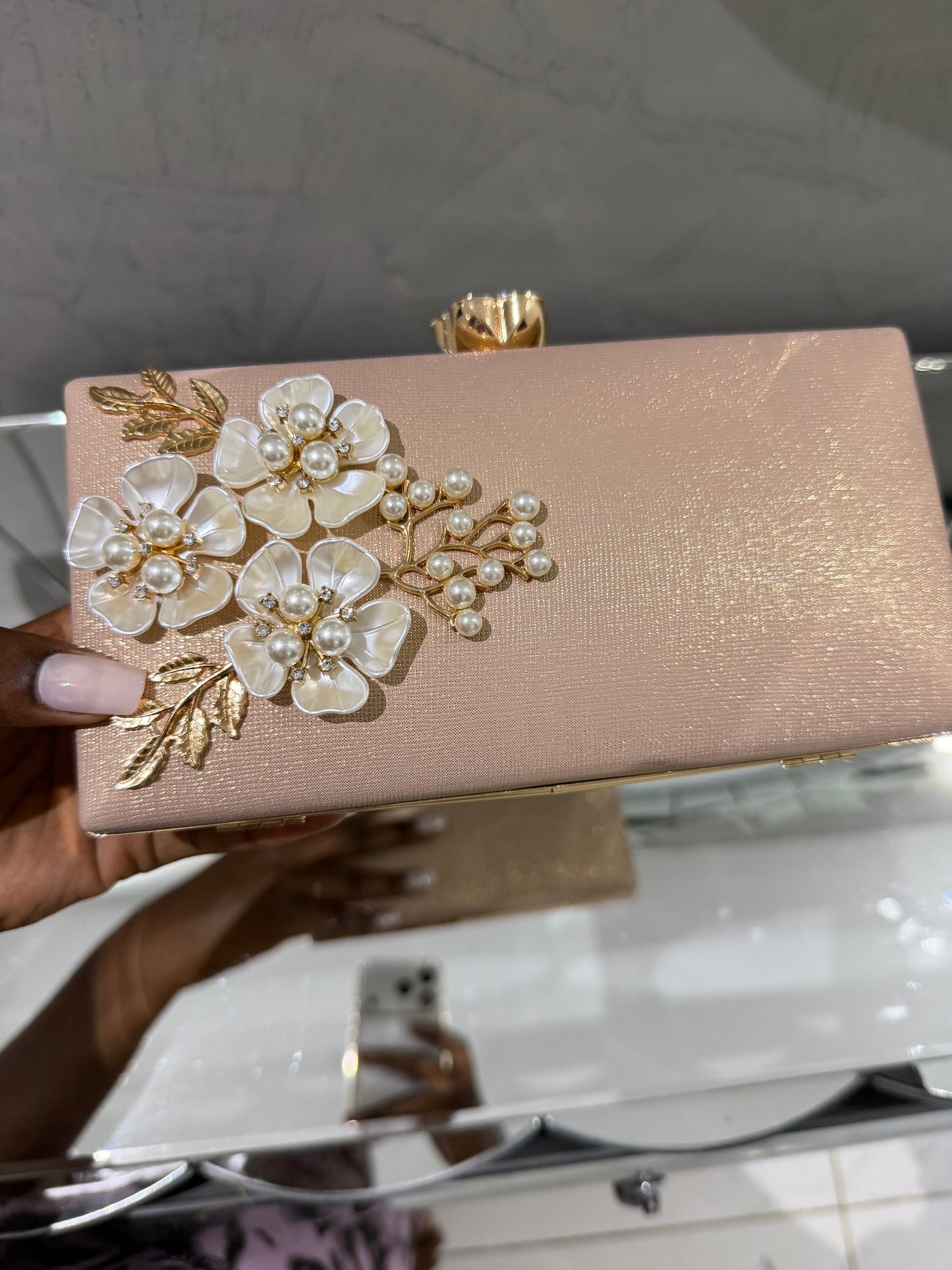 Clutch Champagne Safi