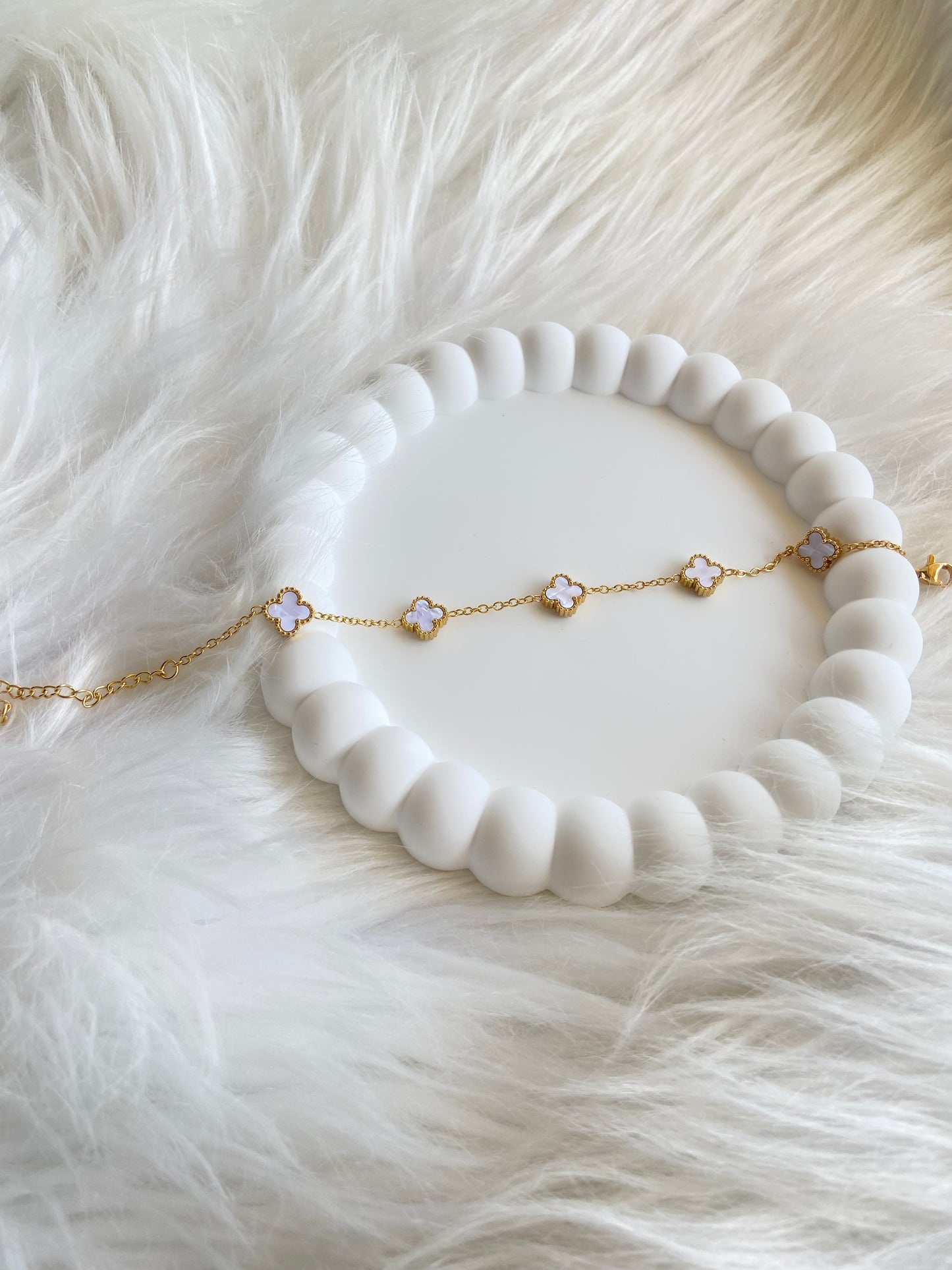 Bracelet Van cleef ( mini blanc )
