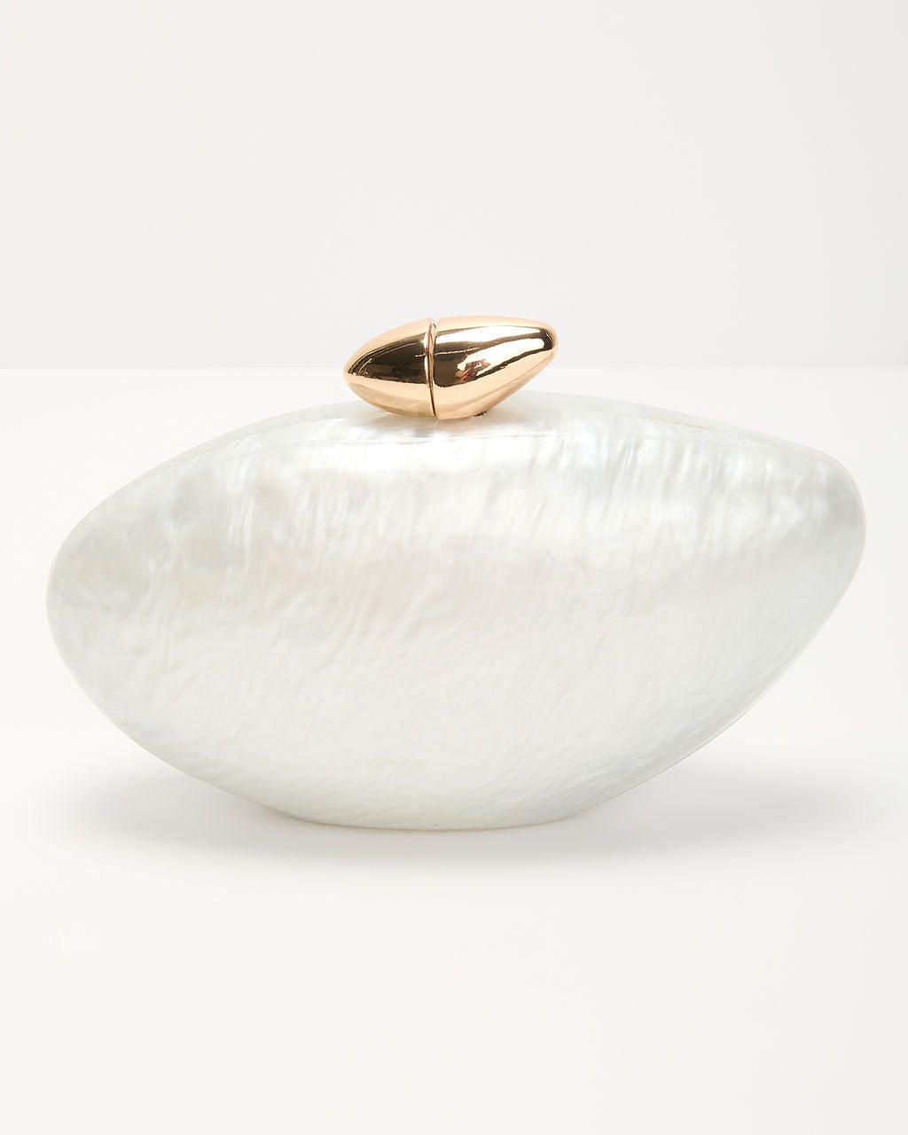 Clutch Blanc marbré